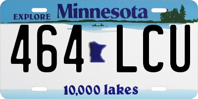 MN license plate 464LCU