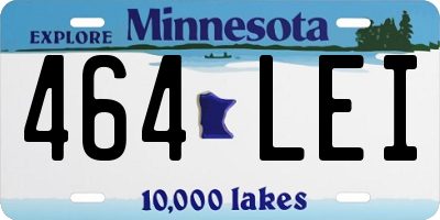 MN license plate 464LEI