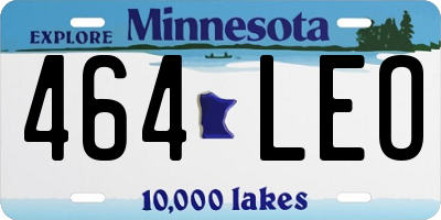 MN license plate 464LEO