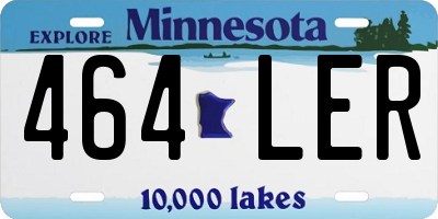 MN license plate 464LER