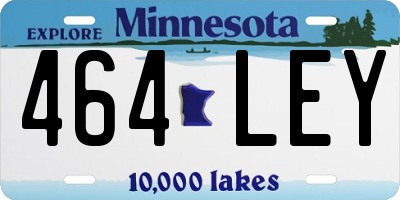 MN license plate 464LEY