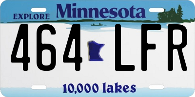 MN license plate 464LFR
