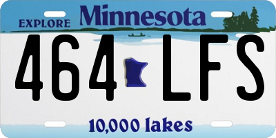 MN license plate 464LFS