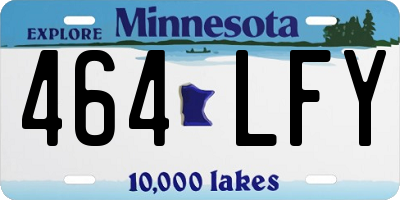 MN license plate 464LFY
