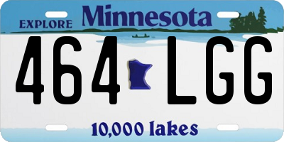 MN license plate 464LGG
