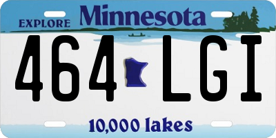 MN license plate 464LGI