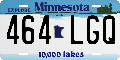 MN license plate 464LGQ