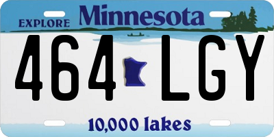 MN license plate 464LGY