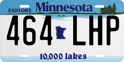 MN license plate 464LHP