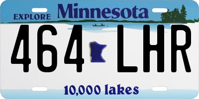 MN license plate 464LHR