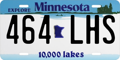 MN license plate 464LHS