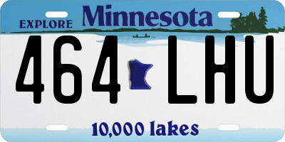 MN license plate 464LHU