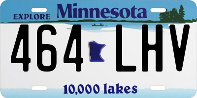 MN license plate 464LHV