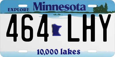 MN license plate 464LHY