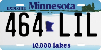 MN license plate 464LIL