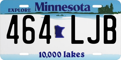 MN license plate 464LJB
