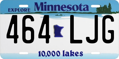 MN license plate 464LJG