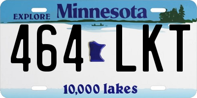 MN license plate 464LKT