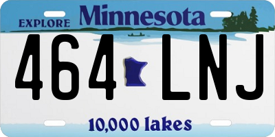 MN license plate 464LNJ