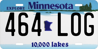 MN license plate 464LOG