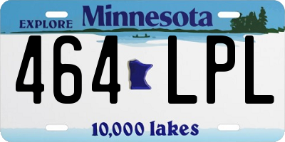 MN license plate 464LPL
