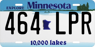 MN license plate 464LPR