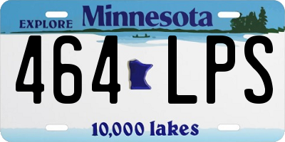 MN license plate 464LPS