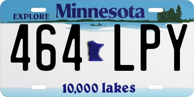 MN license plate 464LPY
