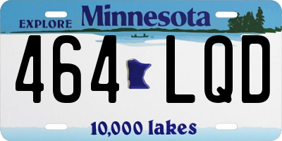 MN license plate 464LQD