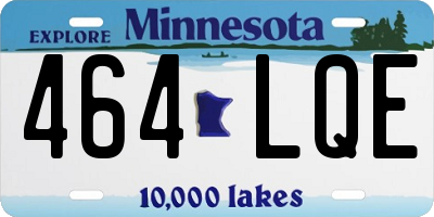 MN license plate 464LQE