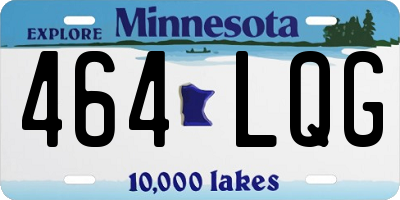 MN license plate 464LQG