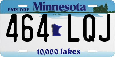 MN license plate 464LQJ