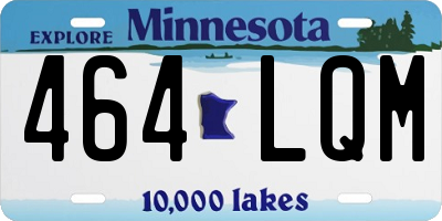 MN license plate 464LQM