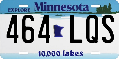 MN license plate 464LQS