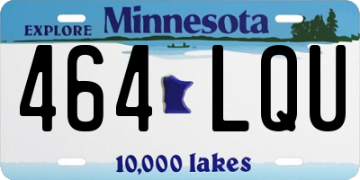 MN license plate 464LQU