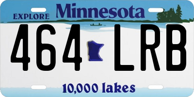 MN license plate 464LRB
