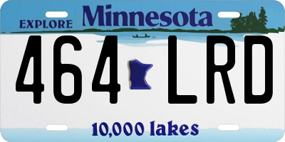 MN license plate 464LRD