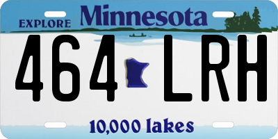 MN license plate 464LRH