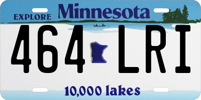 MN license plate 464LRI