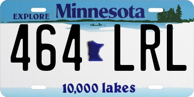 MN license plate 464LRL