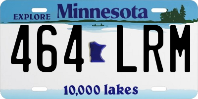 MN license plate 464LRM
