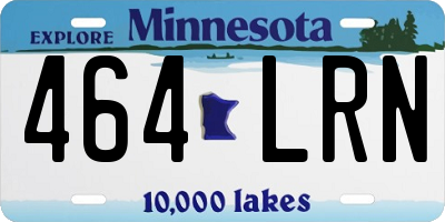 MN license plate 464LRN