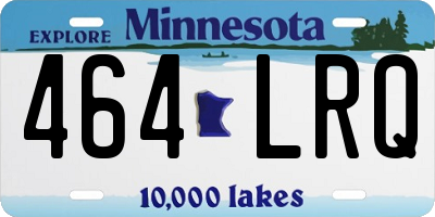 MN license plate 464LRQ