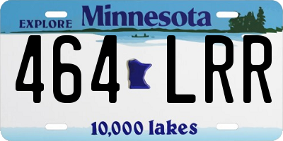 MN license plate 464LRR