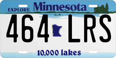 MN license plate 464LRS