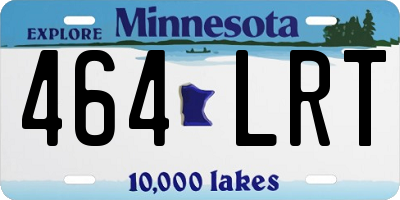 MN license plate 464LRT