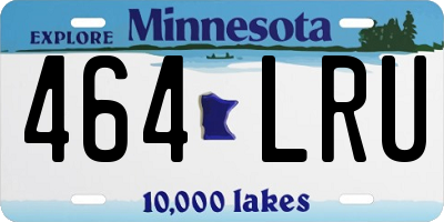 MN license plate 464LRU