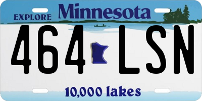 MN license plate 464LSN