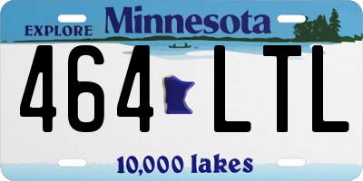 MN license plate 464LTL