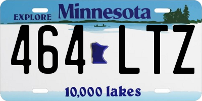 MN license plate 464LTZ